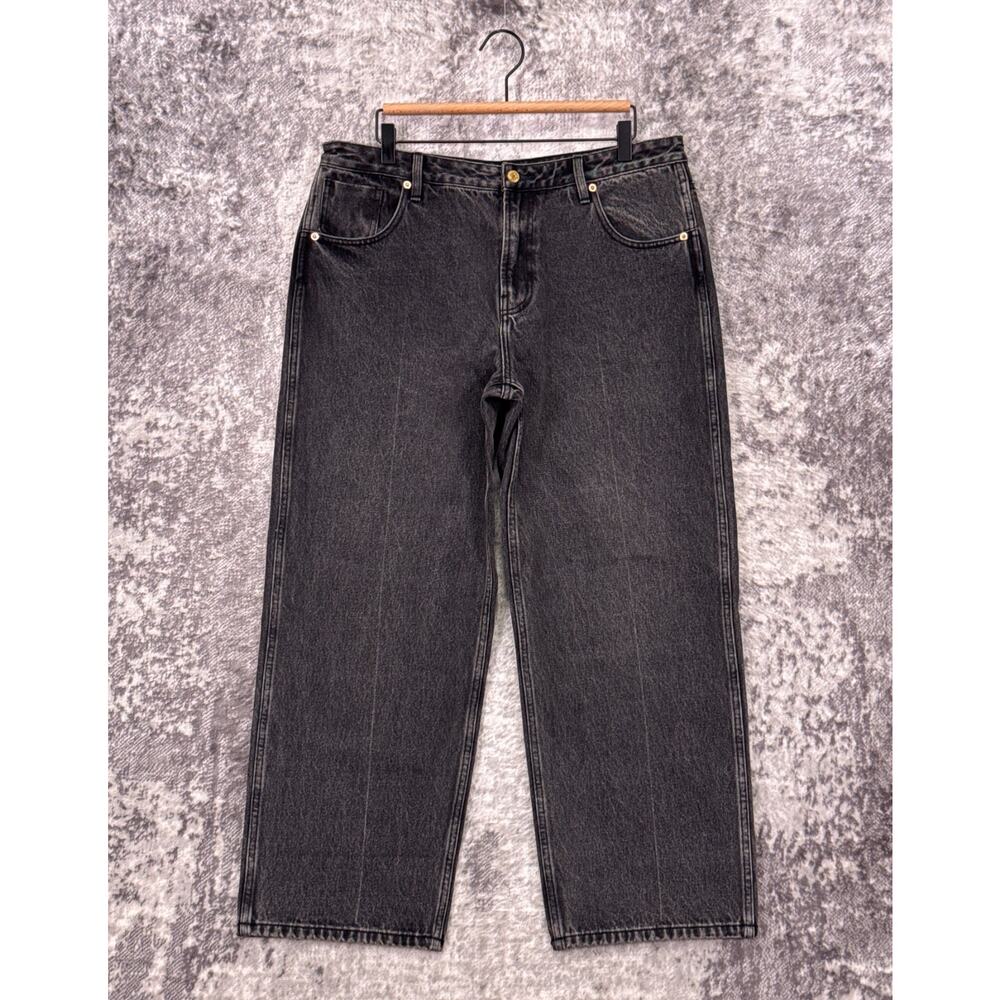 Roucha Dillon Denim Jeans Size D / XL Womens Faded Black Ankle Straight